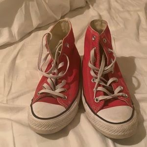 Red Converse Hightops
